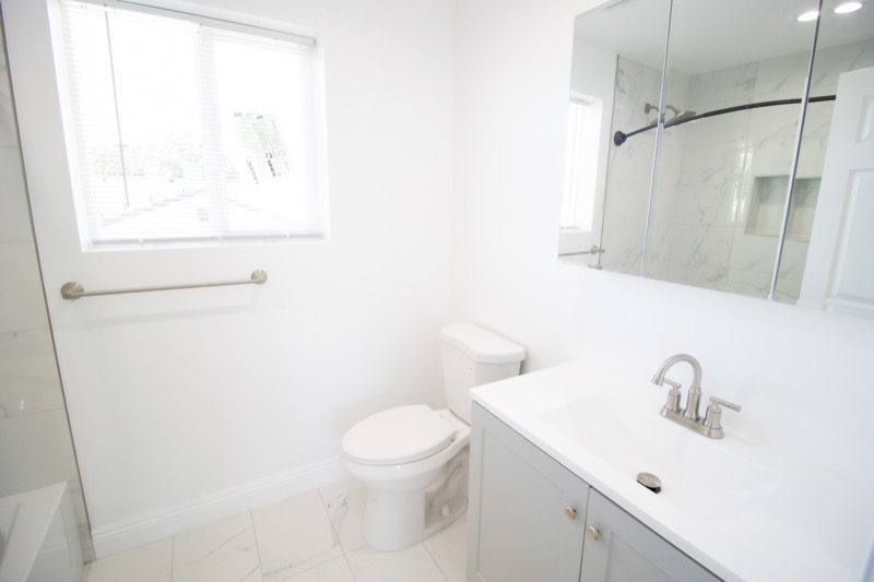 Bathroom remodel by Goliath Construction